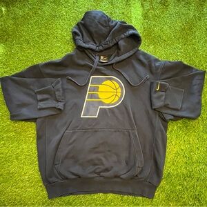 Nike Indiana Pacers NBA Hoodie Men’s Small | Navy Blue Fleece Sweatshirt